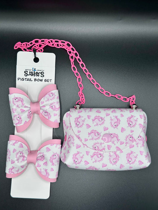 Coordinating Pigtails and Mini Purse Sets - Everyday Patterns