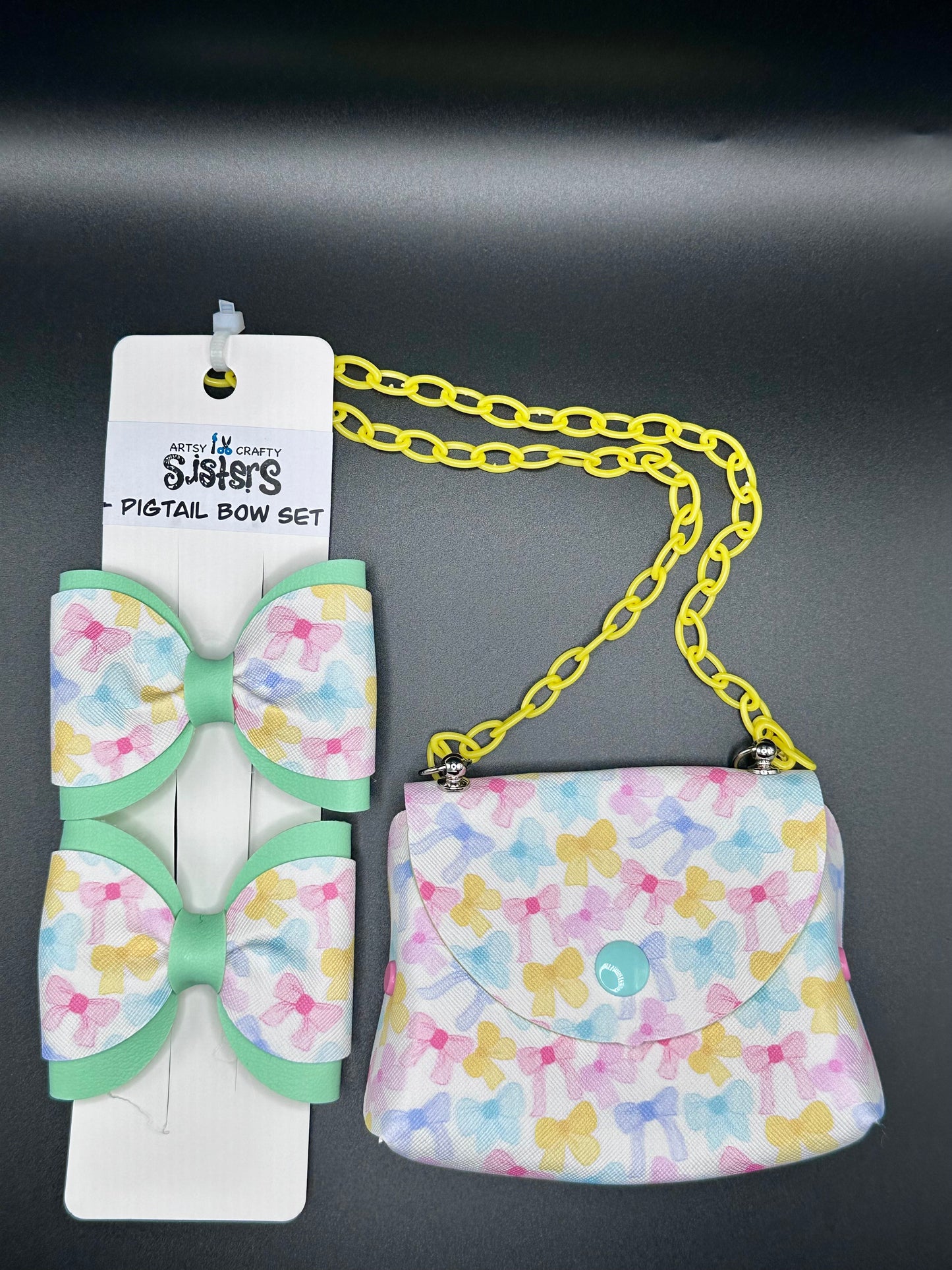 Coordinating Pigtails and Mini Purse Sets - Everyday Patterns