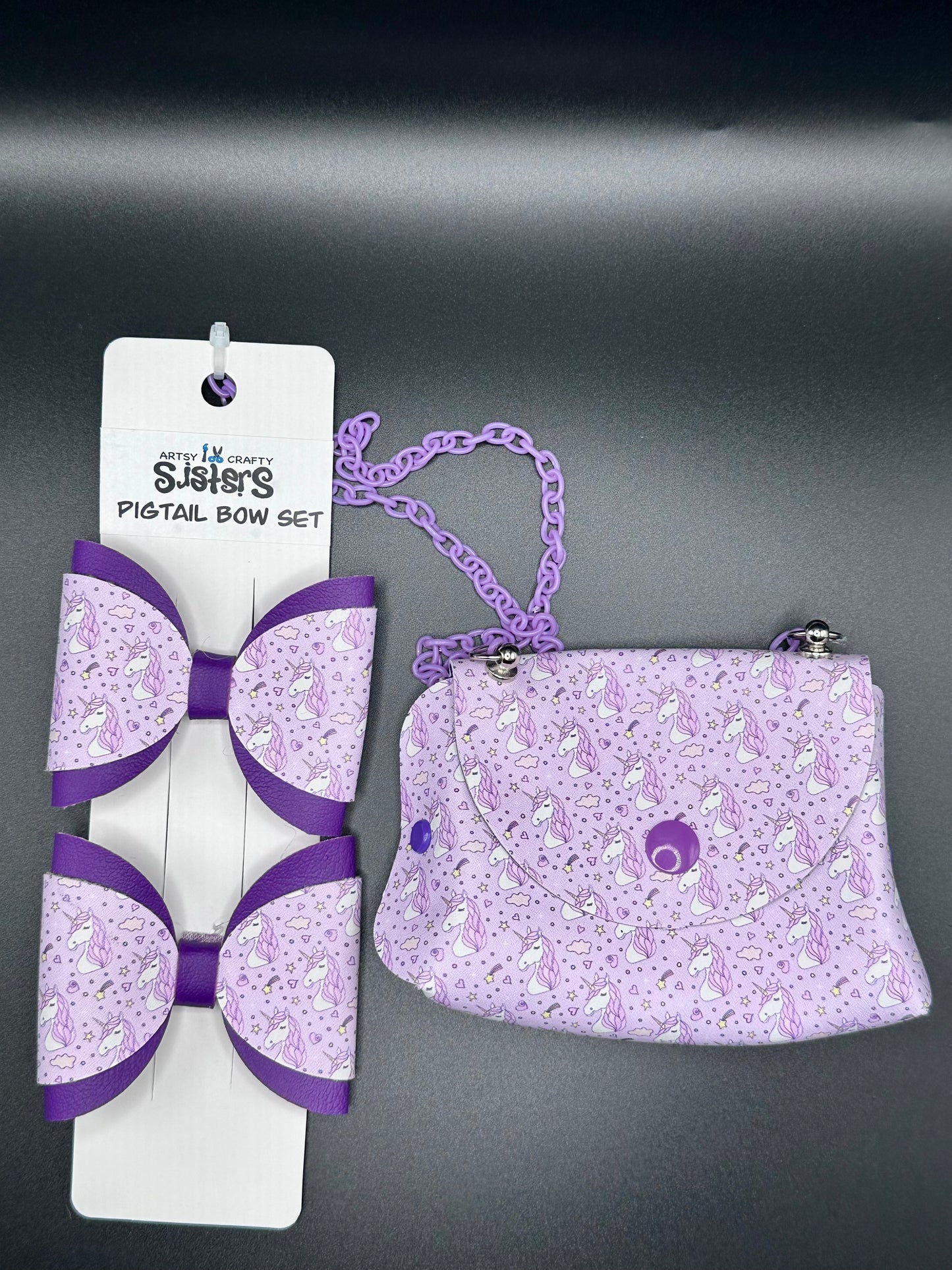 Coordinating Pigtails and Mini Purse Sets - Everyday Patterns