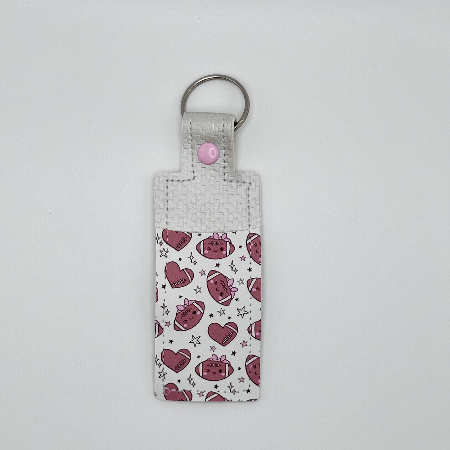 Lip Balm Holder Keychain - Two Tone Style - Everyday