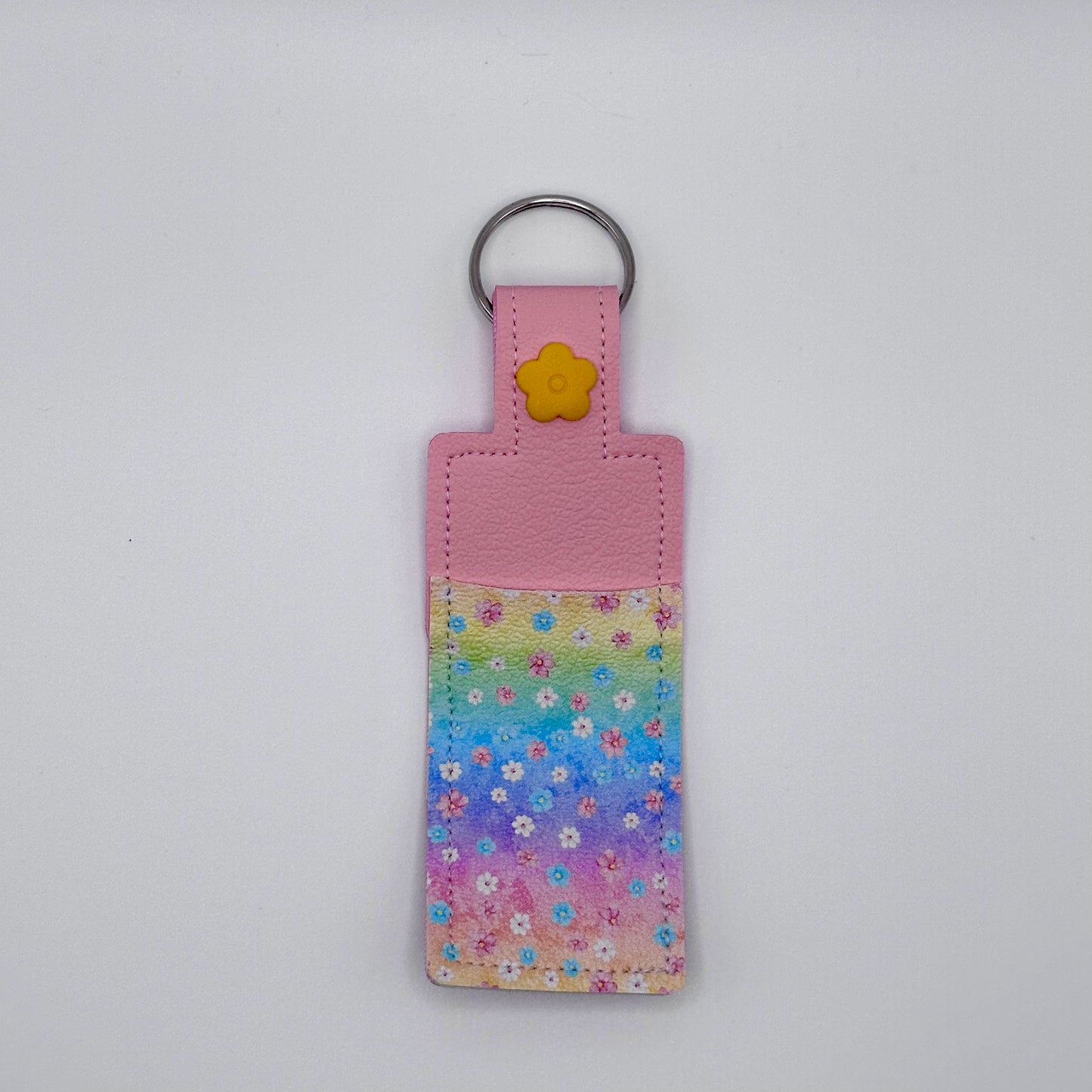Lip Balm Holder Keychain - Two Tone Style - Everyday