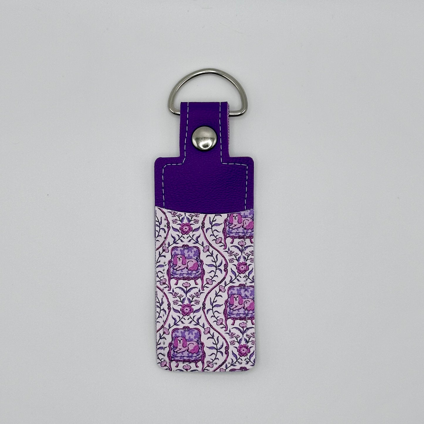 Lip Balm Holder Keychain - Two Tone Style - Everyday