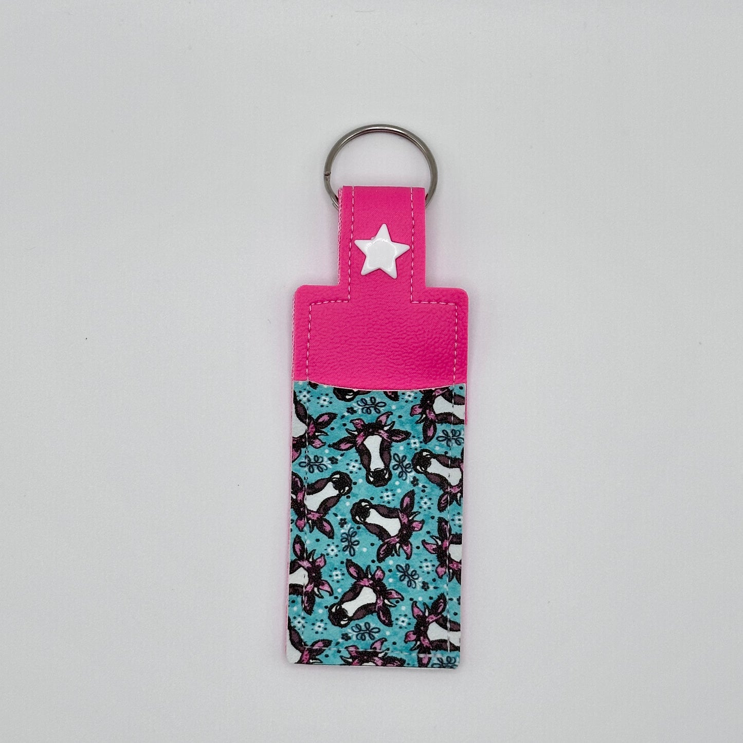 Lip Balm Holder Keychain - Two Tone Style - Everyday