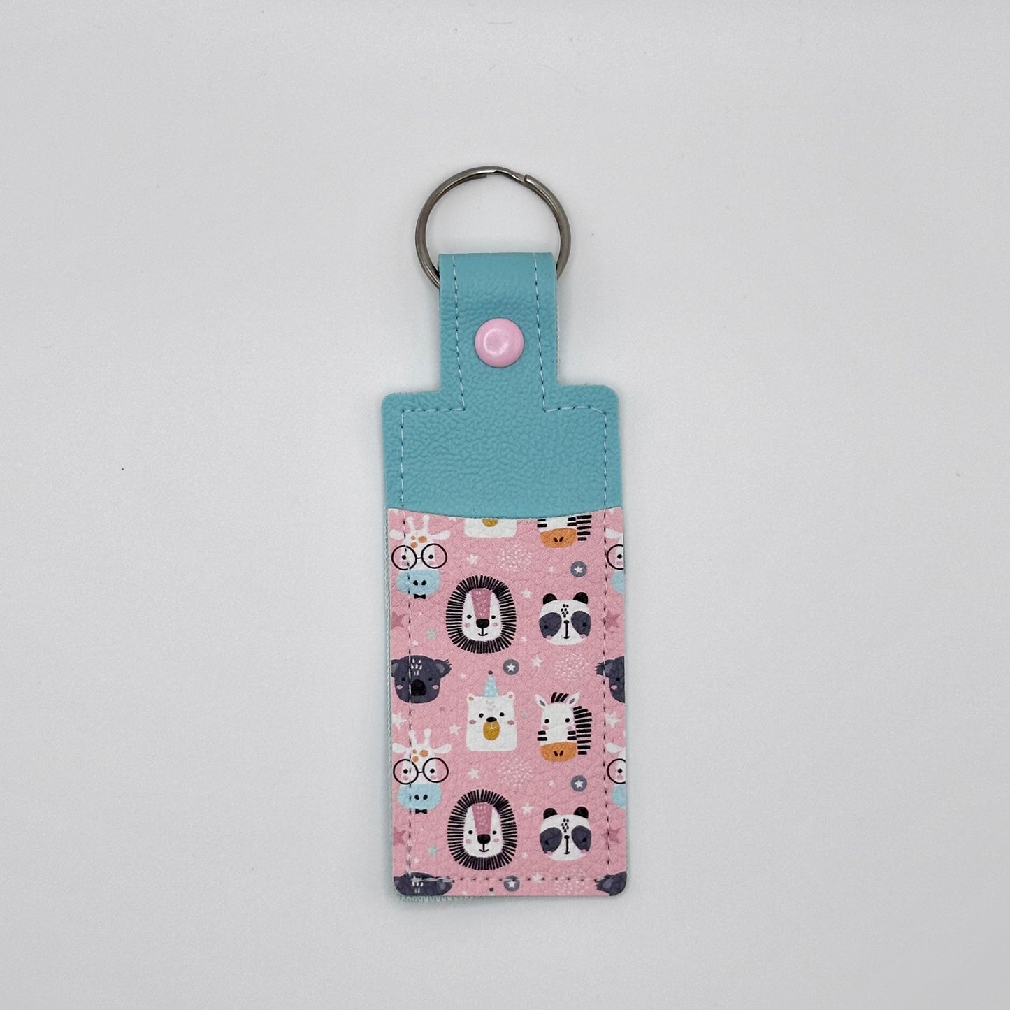 Lip Balm Holder Keychain - Two Tone Style - Everyday