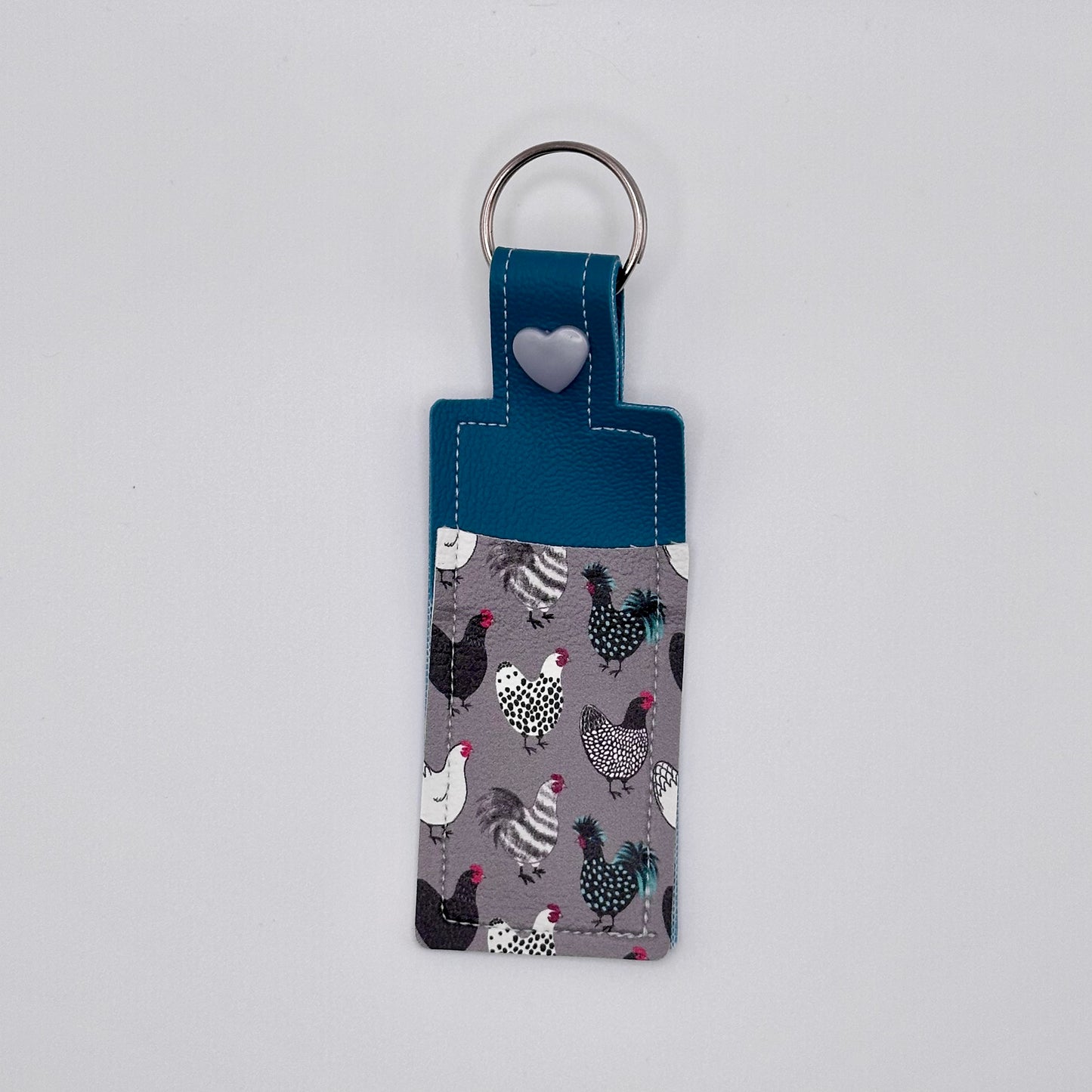 Lip Balm Holder Keychain - Two Tone Style - Everyday