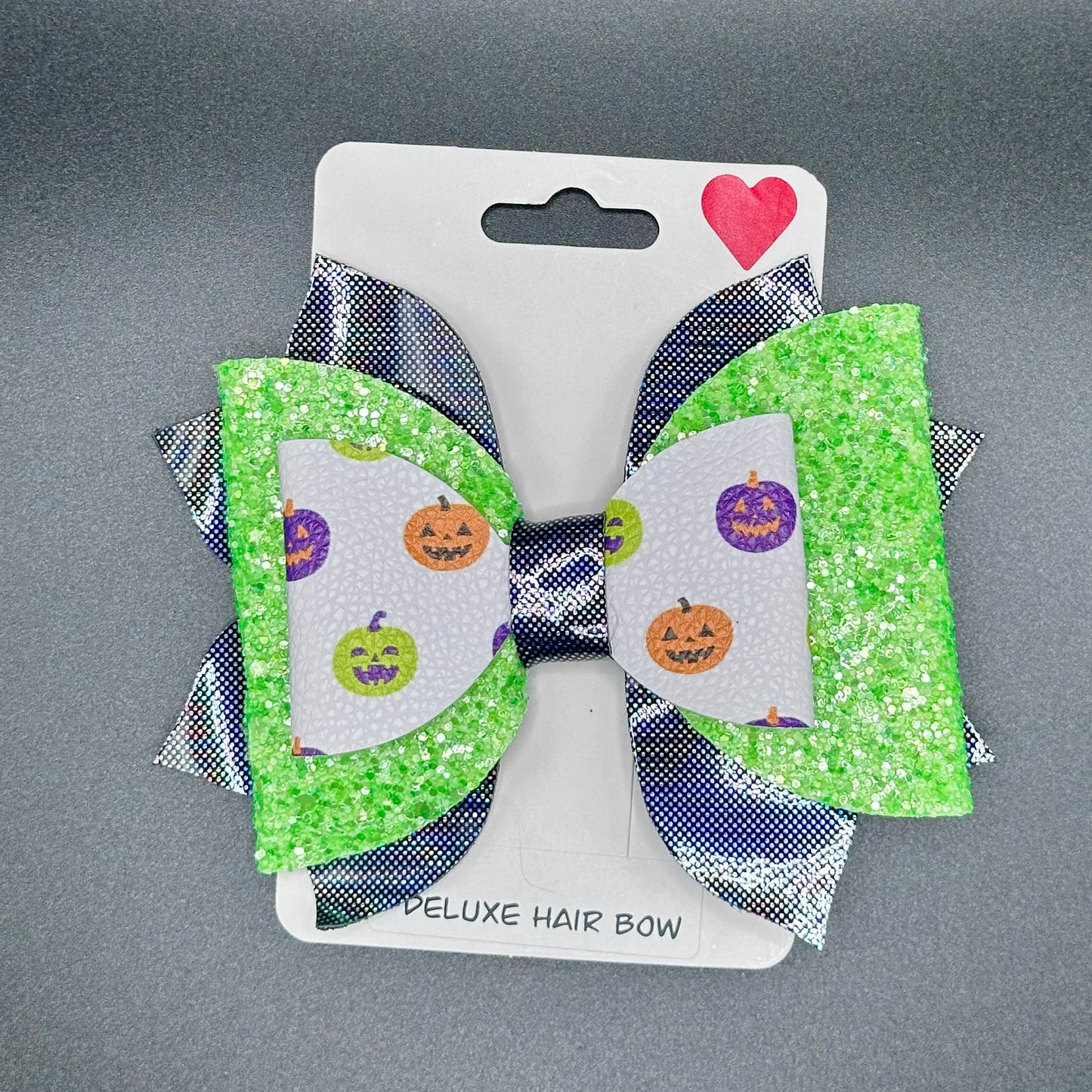 Faux Leather Bows - Spooky Patterns