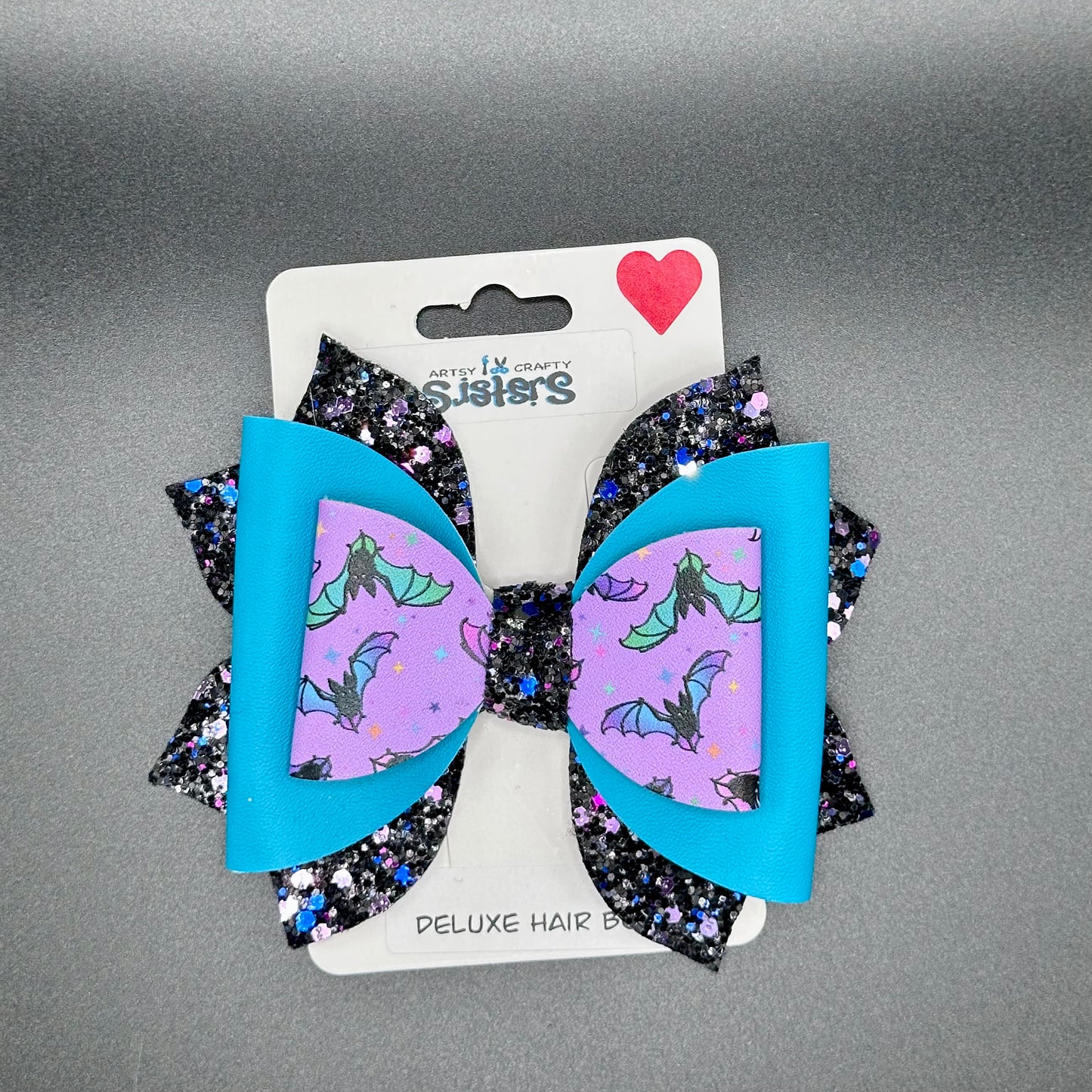 Faux Leather Bows - Spooky Patterns