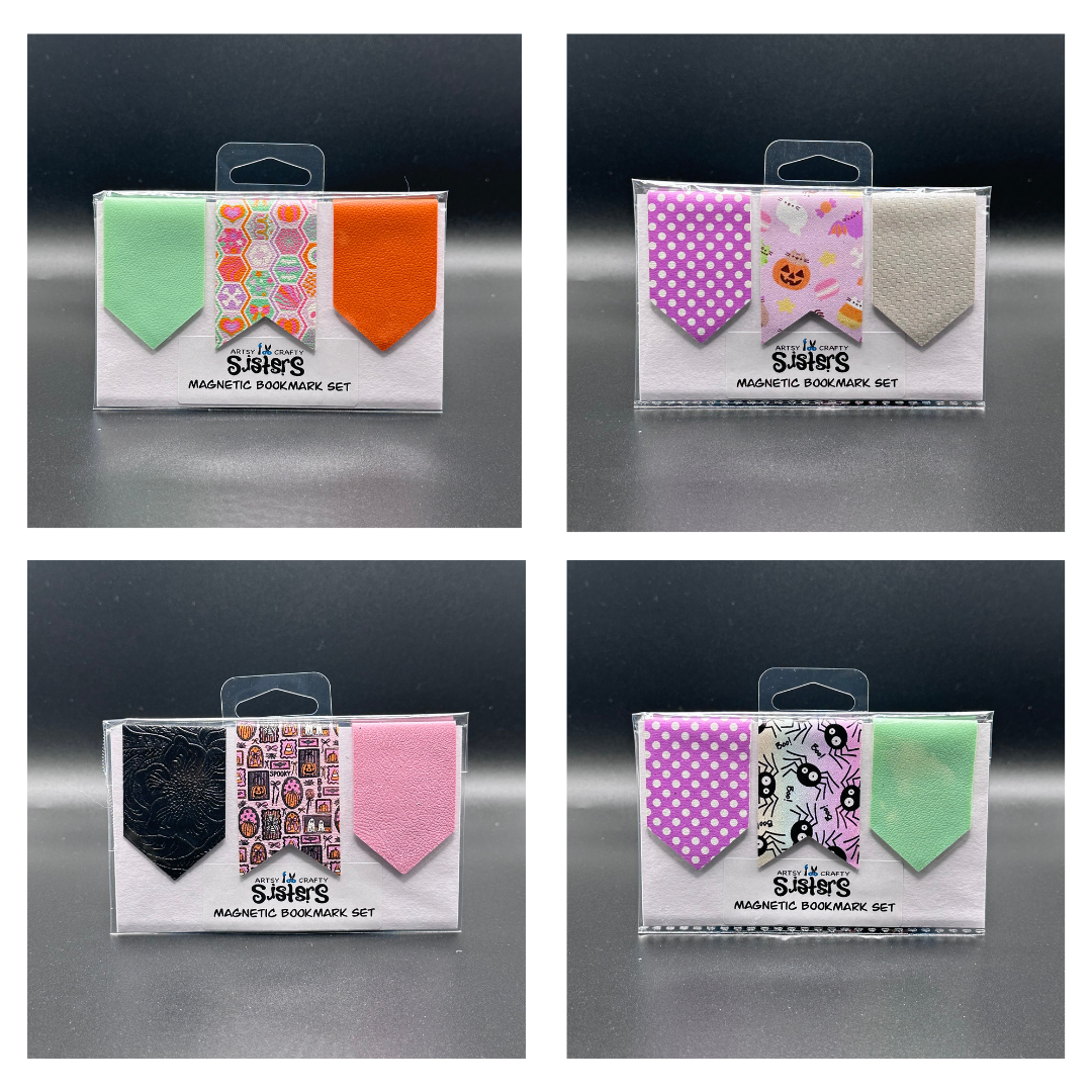 Magnetic Bookmark Sets - Spooky Patterns